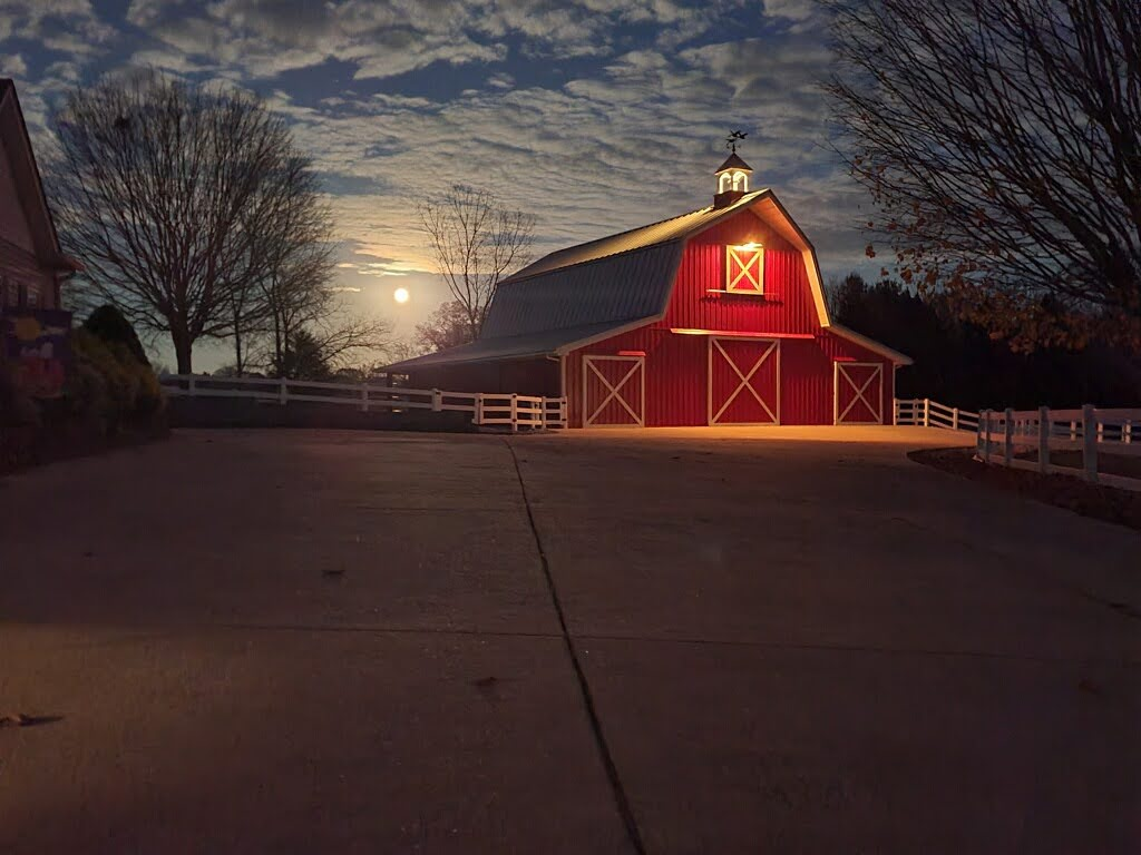 Pole Barn with Cupola